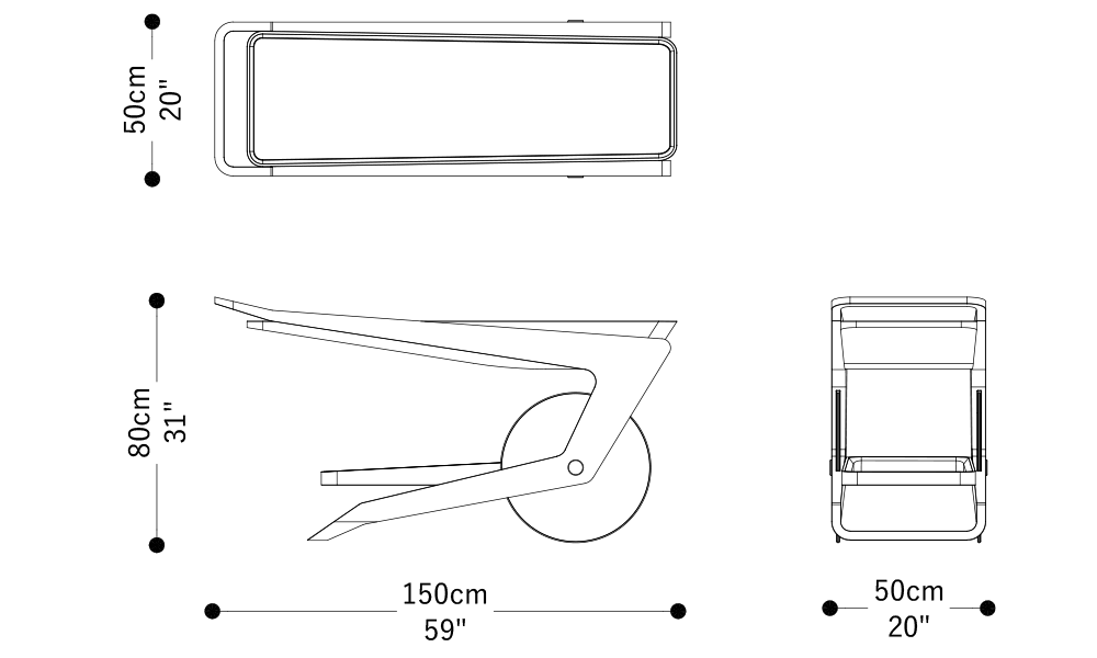 Imagen de las dimensiones principales del producto